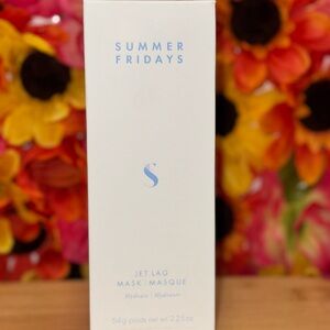 Summer Fridays Jet Lag Mask in White and Blue